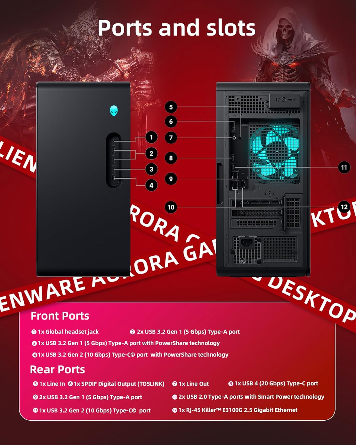 Alienware Aurora [2025] Gaming Desktop, NVIDIA GeForce RTX 5080 GDDR7 - Intel Core Ultra 9 285K (24-Core), w/Accessories, WiFi 7, Wins 11 Pro - Ms Office Pro Lifetime (64GB DDR5 RAM | 8TB SSD)