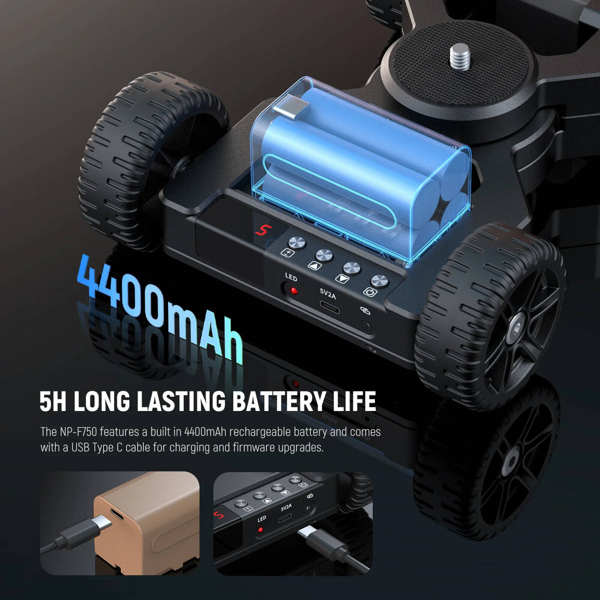 Neewer DL400 Upgraded Motorized Camera Slider Dolly with App Control, Ultra Quiet Powerful Dual Motor Drive, 5H Runtime, Compatible with GoPro iPhone Android Samsung Smartphone DSLR Camera Camcorder