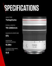 Canon RF 70-200mm F/4 L IS USM Lens for Mirrorless Camera