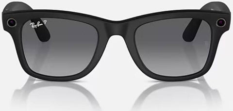 Meta Ray-Ban RAY-BAN RW 4008 WAYFARER Matte Black, Polarized Gradient Graphite 53/22/155 RW4008