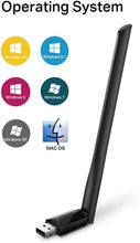 TP-Link AC600 High Gain USB Wi-Fi Dongle, Dual Band Wi-Fi Adapter with 5dBi Antenna for PC/Desktop/Laptop, Supports Windows11/10/8.1/8/7/XP, Mac OS X 10.9-10.14 (Archer T2U Plus)