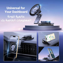 UGREEN MagSafe Car Mount Tesla Magnetic Car Phone Holder, [Upgraded 5-in-1 Tesla/Dashboard/Windscreen/Table], [360° Rotation Retractable Accessories], Fit for iPhone 16/15/14, Samsung S25/24/23