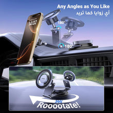 UGREEN MagSafe Car Mount Tesla Magnetic Car Phone Holder, [Upgraded 5-in-1 Tesla/Dashboard/Windscreen/Table], [360° Rotation Retractable Accessories], Fit for iPhone 16/15/14, Samsung S25/24/23