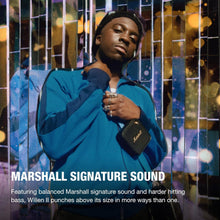 Marshall Willen II Wireless Bluetooth Speaker, Over 17+ Hours Playtime, IP67 Waterproof - Black and Brass