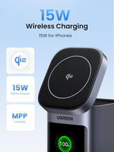 UGREEN Nexode Power Bank 20000mAh 145W Qi2 Certified 15W Wireless Fast Charging 4-Way Output Battery Pack with TFT Display Laptop Portable Charger Compatible with Dell, iPad, iPhone 16, AirPods, etc
