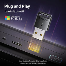 UGREEN Bluetooth Adapter 5.4 for PC, Bluetooth Dongle Plug and Play USB Receiver Transmitter for Windows 11/10/8.1, Laptop, Keyboard, Mouse, Speaker, Headphone, PS5/Xbox/Switch Controller