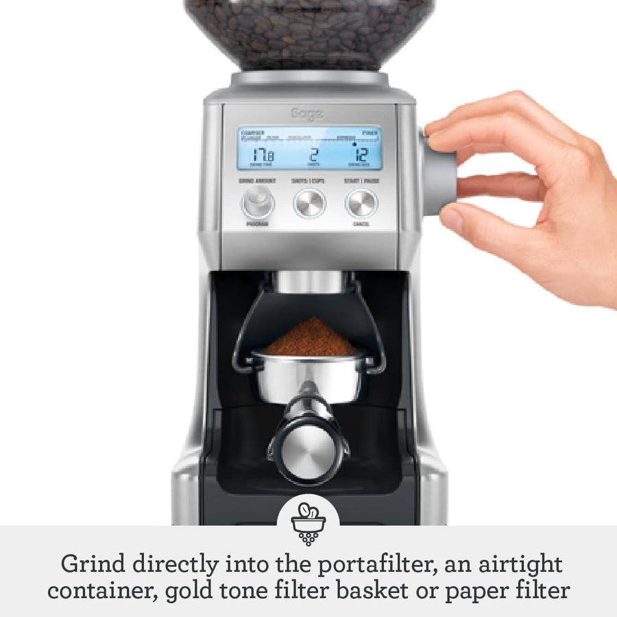 Sage - The Smart Grinder Pro - Conical Burr Coffee Grinder - with 60 grind settings