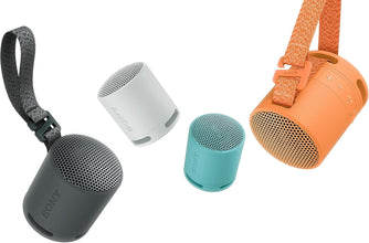 Sony SRS-XB100 Wireless Bluetooth Speaker, Portable, Lightweight, Compact, Outdoor, Travel Speaker, Durable, IP67 Waterproof and Dustproof, 16 Hour Battery, Carry Strap, Hands-Free Calling, Blue