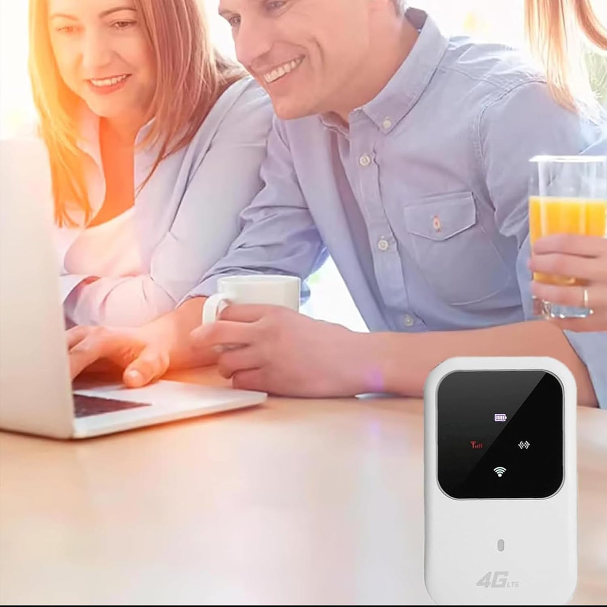 HOUKUNKA Ryokopro Portable WiFi, Muamaryoko Wireless Network, High Speed Smart Router for Anywhere, Standalone WiFi Hotspot (1set)