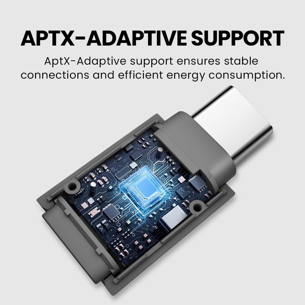 Avantree C81-Gaming - USB-C Bluetooth 5.3 Adapter Dongle for PS5 & Gaming Consoles, with aptX-Adaptive & Low Latency, Wireless Audio Transmitter to Bluetooth Headphones & Earbuds