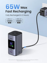 UGREEN Nexode Power Bank 20000mAh 145W Qi2 Certified 15W Wireless Fast Charging 4-Way Output Battery Pack with TFT Display Laptop Portable Charger Compatible with Dell, iPad, iPhone 16, AirPods, etc