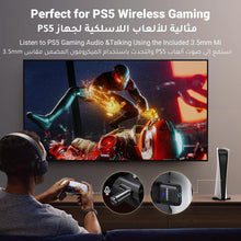 UGREEN Bluetooth Transmitter 5.3, Play & Plug Bluetooth Adapter Connects PS4/PS5/Switch/PC/Windows/Mac to Wireless Earbuds Headphone Audio Receiver USB Dongle Adapter with Mic