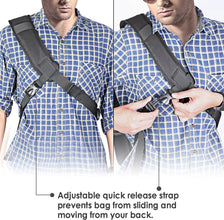 Neewer Professional Camera Sling Backpack for Nikon Canon Sony and Other DSLR and Lens, Tripod, Other Accessories, Waterproof and Anti Tear Bag with Padded Partitions