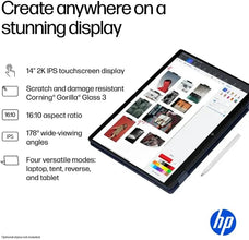 2025 HP OmniBook X Flip 2-in-1 Touchscreen Laptop (14