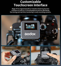 Godox Magic XT1-C 2-Person Wireless Microphone System with USB-C Adapter 2.4 GHz Lavalier Mic for Android, Cameras & Devices