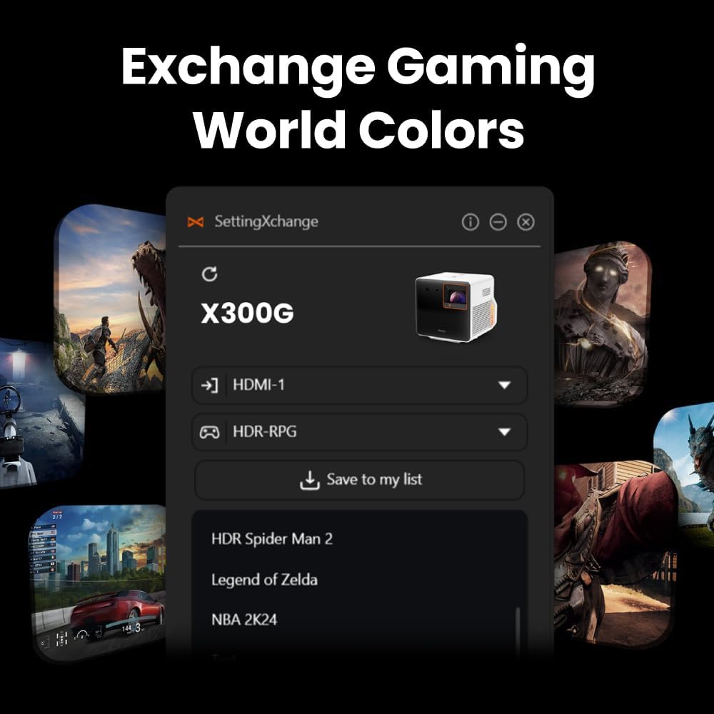 BenQ X3100i True 4K UHD 4LED Gaming Projector, 3300 ANSI Lumens, 4.2ms 1080p 240Hz, 100% DCI-P3, Preset Game Modes, Android TV, 10W TreVolo Speakers, Vertical Lens Shift, eARC, 3D