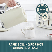 Breville VKT251 Kettle, 18/8 Stainless Steel, Cream