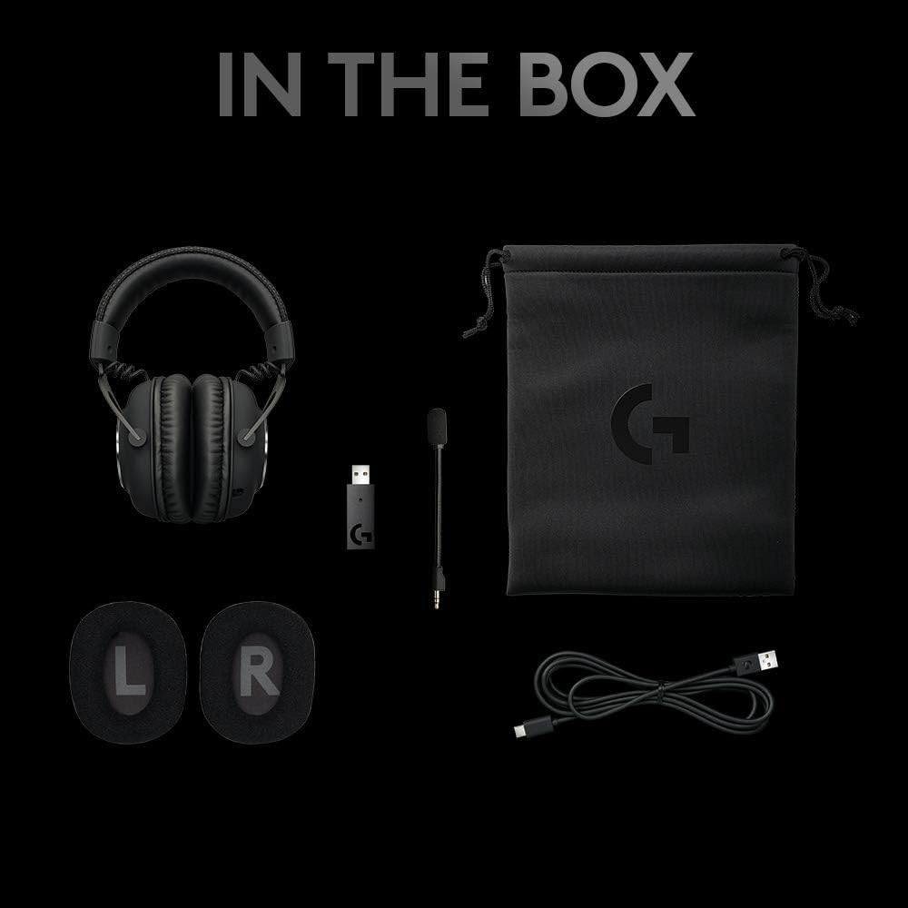Logitech G Pro X Wireless Lightspeed Gaming Headset With Blue Vo!Ce Mic Filter Tech, 50 mm Pro-G Drivers, And Dts Headphone:X 2.0 Surround Sound