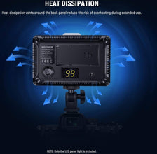 Neewer 176-LED Dimmable Light Panel with 2 x 2600 mAh Lithium Battery, Dual USB Battery Charger for Canon Nikon Digital SLR etc. for Video Recording in Photo Studio