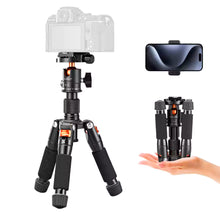 K&F Concept Mini Desktop Tripod Dubai | S225A0+BH-25L, 6kg Ball Head