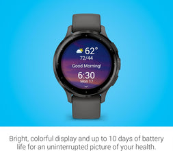 Garmin Amoled Smart Watch Venu 3S | Advanced Health and Fitness Features with Upto 10 Days of Battery Life, Voice Functionality, Music Storage| Touchscreen Watch with Built-in Sports Apps
