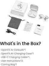 SHOKZ OpenFit Air Open-Ear Headphones, True Wireless Bluetooth Earphones with Microphone, Earbuds with Air Earhook, Fast Charging, 28h Playtime, IP54 Waterproof for Workout - White