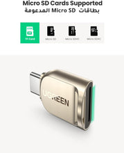 UGREEN Mini Micro SD Card Reader USB C Aluminum TF Memory Card Adapter Compatible for Micro SD, SDXC, TF for iPhone 16/15, MacBook Pro 13/15/16/iPad Pro,S23Ultra S21+/S20/S10