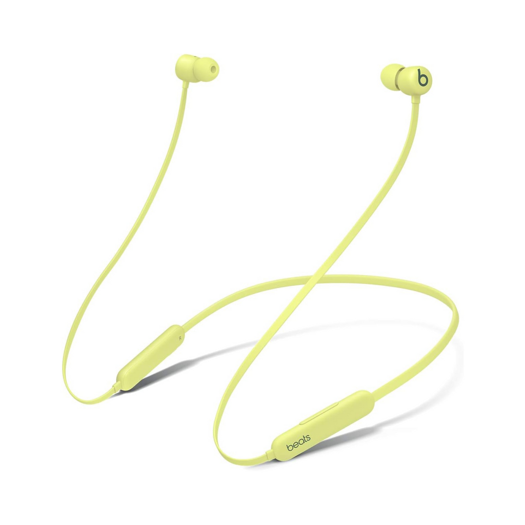 Beats Flex wireless earbuds – Apple W1 headphone chip, magnetic earphones, Class 1 Bluetooth, 12 hours of listening time, built-in microphone – Yuzu Yellow