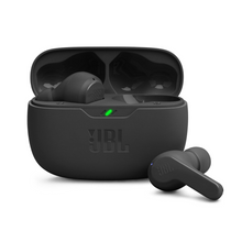 JBL Wave Beam True Wireless Earbuds, Deep Bass, Comfort Fit, 32H Battery, Smart Ambient, TalkThru, Hands-Free + VoiceAware, Water and Dust Resistant - Black, JBLWBEAMBLK