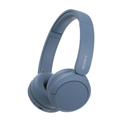 Sony WH-CH520 Wireless Headphones, 50 hours battery life, Clearer hands-free calling, Multipoint Connection, On-ear style, Blue, UAE Version - 1-Year warranty