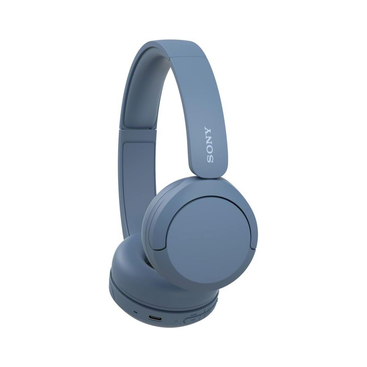 Sony WH-CH520 Wireless Headphones, 50 hours battery life, Clearer hands-free calling, Multipoint Connection, On-ear style, Blue, UAE Version - 1-Year warranty