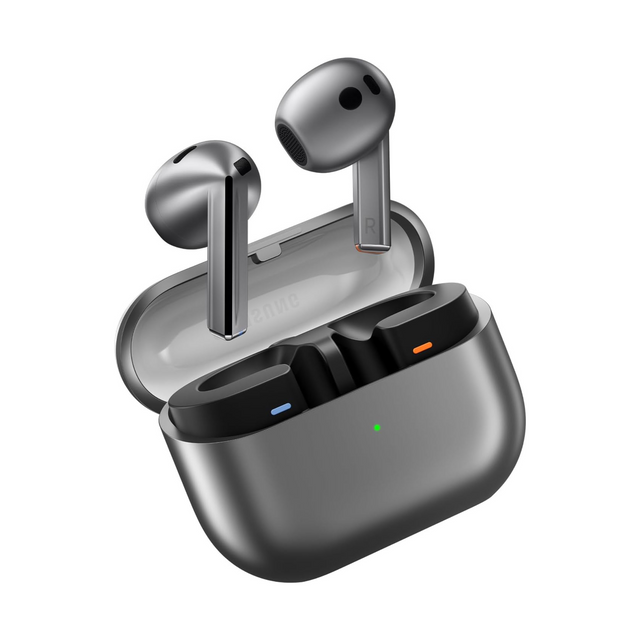 Samsung Galaxy Buds3, Silver, Wireless Bluetooth Earbuds with Adaptive EQ/ANC, Hi-Fi Sound, 360 Audio (UAE Version)