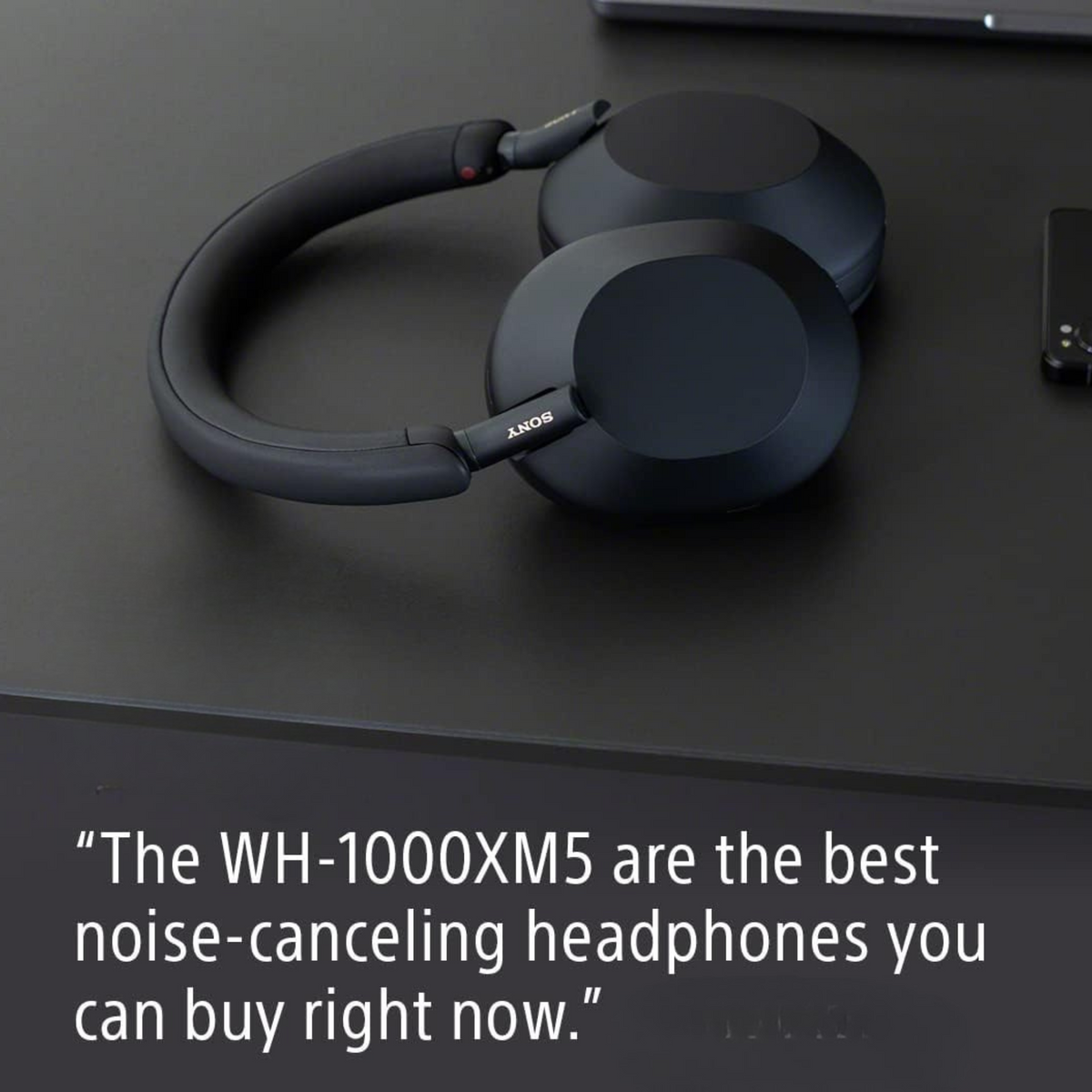 Sony WH 1000XM5 Noise Cancelling Wireless Headphones 30 hours battery life Over ear style Optimised for Alexa and the Google Assistant with built in mic, Midnight Blue, UAE Version - 1-Year warranty