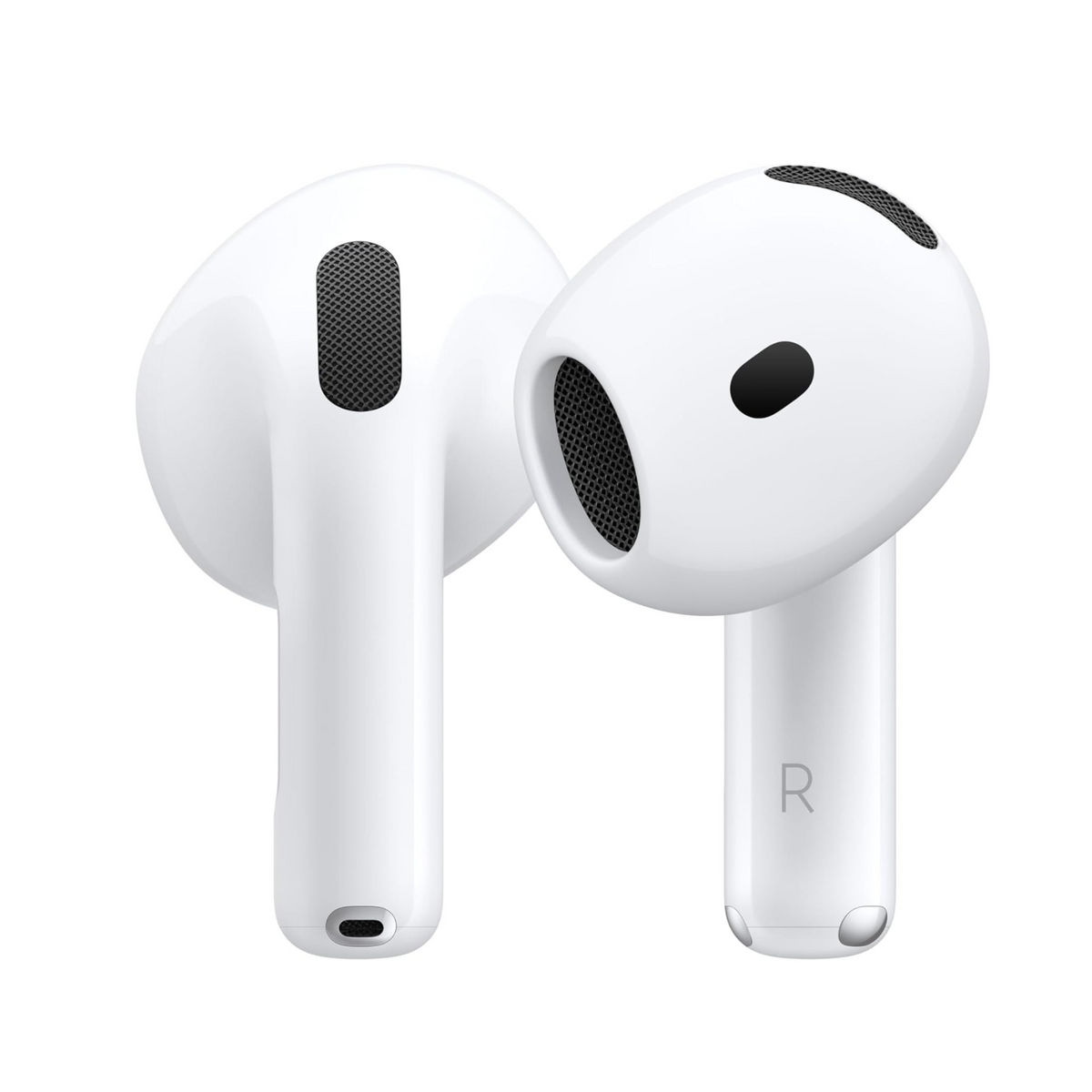 Apple AirPods 4 Wireless Earbuds, Bluetooth Headphones, Personalized Spatial Audio, Sweat and Water Resistant, USB-C Charging Case, H2 Chip, Up to 30 Hours of Battery Life, Effortless Setup for iPhone