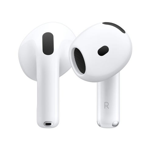 Apple AirPods 4 Wireless Earbuds, Bluetooth Headphones, Personalized Spatial Audio, Sweat and Water Resistant, USB-C Charging Case, H2 Chip, Up to 30 Hours of Battery Life, Effortless Setup for iPhone