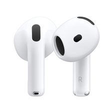 Apple AirPods 4 Wireless Earbuds, Bluetooth Headphones, Personalized Spatial Audio, Sweat and Water Resistant, USB-C Charging Case, H2 Chip, Up to 30 Hours of Battery Life, Effortless Setup for iPhone