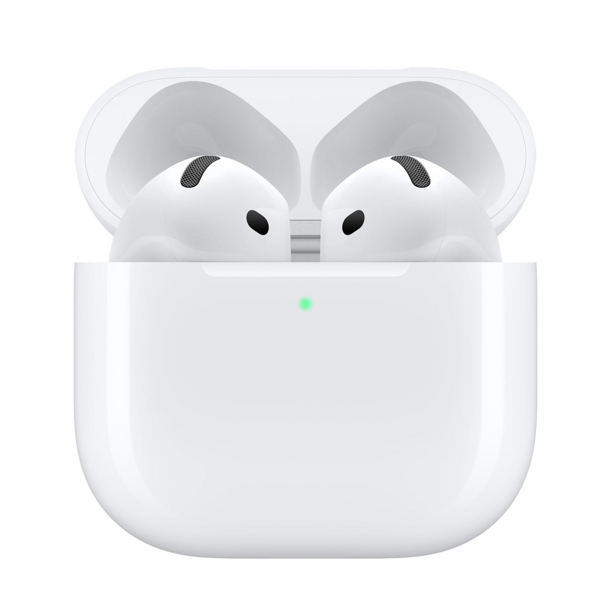 Apple AirPods 4 Wireless Earbuds, Bluetooth Headphones, Personalized Spatial Audio, Sweat and Water Resistant, USB-C Charging Case, H2 Chip, Up to 30 Hours of Battery Life, Effortless Setup for iPhone