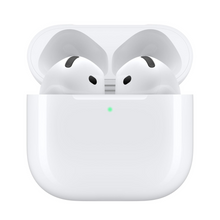Apple AirPods 4 Wireless Earbuds, Bluetooth Headphones, Personalized Spatial Audio, Sweat and Water Resistant, USB-C Charging Case, H2 Chip, Up to 30 Hours of Battery Life, Effortless Setup for iPhone