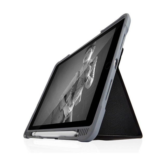 STM Dux Plus Duo, Ultra-Protective case for Apple iPad 9th/8th/7th Gen - Black (stm-222-236JU-01)