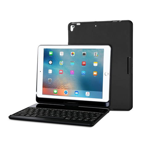 ProCase Keyboard Case for iPad Air/Air 2/ iPad 9.7 6th 5th 2017 2018/ iPad Pro 9.7 2016-360 Degree Rotation Swivel Cover Case with Wireless Keyboard