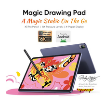 XP-PEN Magic Drawing Pad 12.2 Inch Standalone Drawing Tablet No Computer Needed with 16384 Pressure Levels X3 Pro Battery-Free Stylus Paper-Like Screen 8GB + 256GB Portable for Digital Drawing Artists