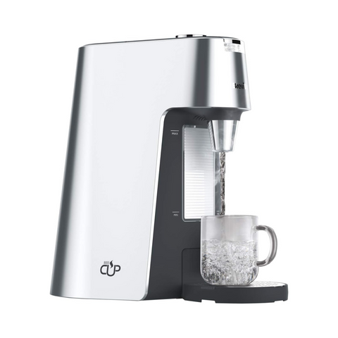 Breville HotCup Hot Water Dispenser | 3 kW Fast Boil | Variable Dispense and Height Adjust | 2 L | Silver [VKT111]