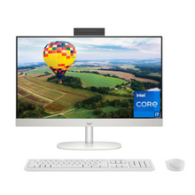HP 23.8 inch All-in-One Desktop PC, FHD Display, 13th Generation Intel Core i7-1355U, 16 GB RAM, 512 GB SSD, Intel UHD Graphics, Windows 11 Home, 24-cr0080 (2023)