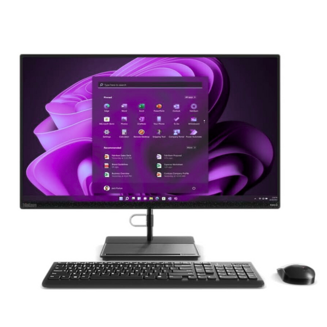 Lenovo Neo 30a-27 All-in-One Desktop, 12th Generation Intel Core i7-1260P Processor, Intel® Iris® Xe Graphics, 16GB DDR4 RAM, 512GB M.2 SSD, 27” FHD Display, DVD-Writer, Windows 11 (Jet Black)