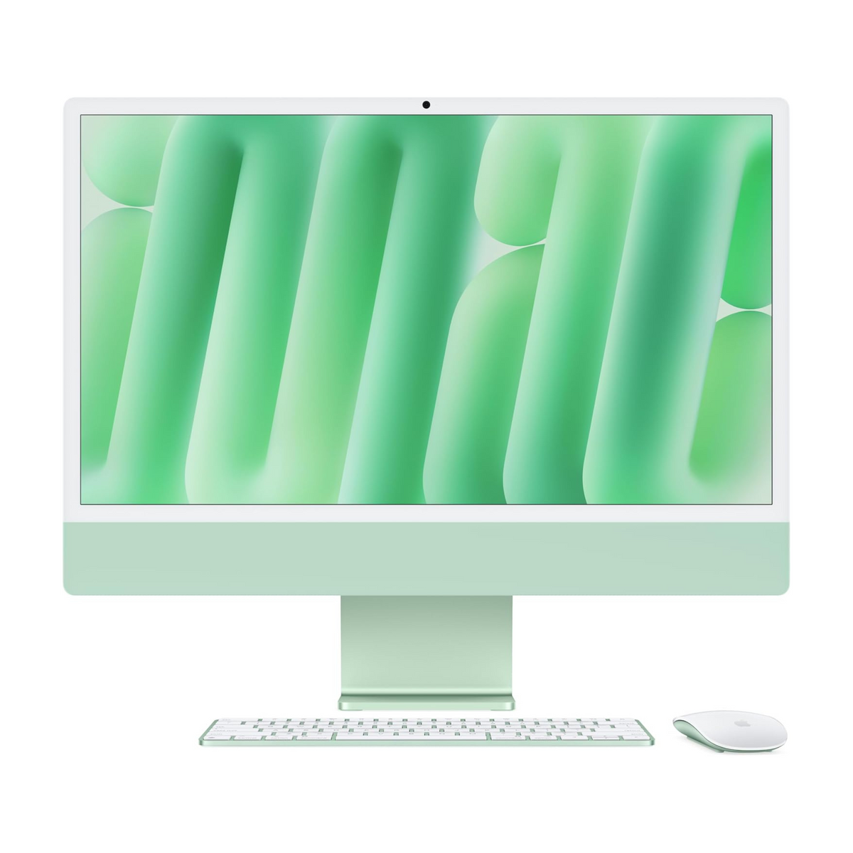 Apple 2024 iMac (24-inch, Apple M4 chip with 8-core CPU and 8‑core GPU, 16GB Unified Memory, 256GB) - Green; Arabic/English