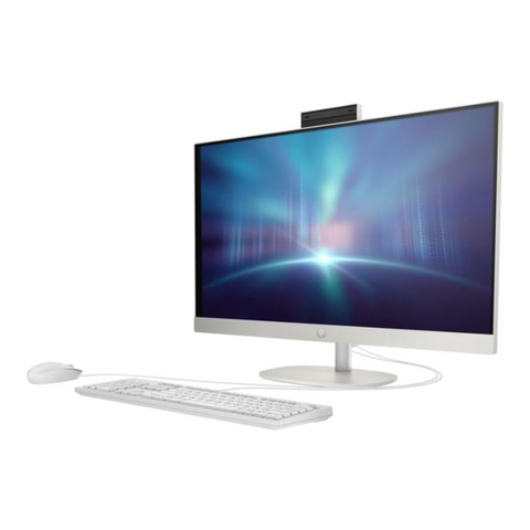 2023 Newest HP All-in-One 27-inch Desktop, 13th Generation Intel Core i7-1355U processor|16GB DDR4 RAM|1TB M.2 SSD|Intel® Iris® Xᵉ Graphics| Windows 11 Pro - Shell white (Upgraded)