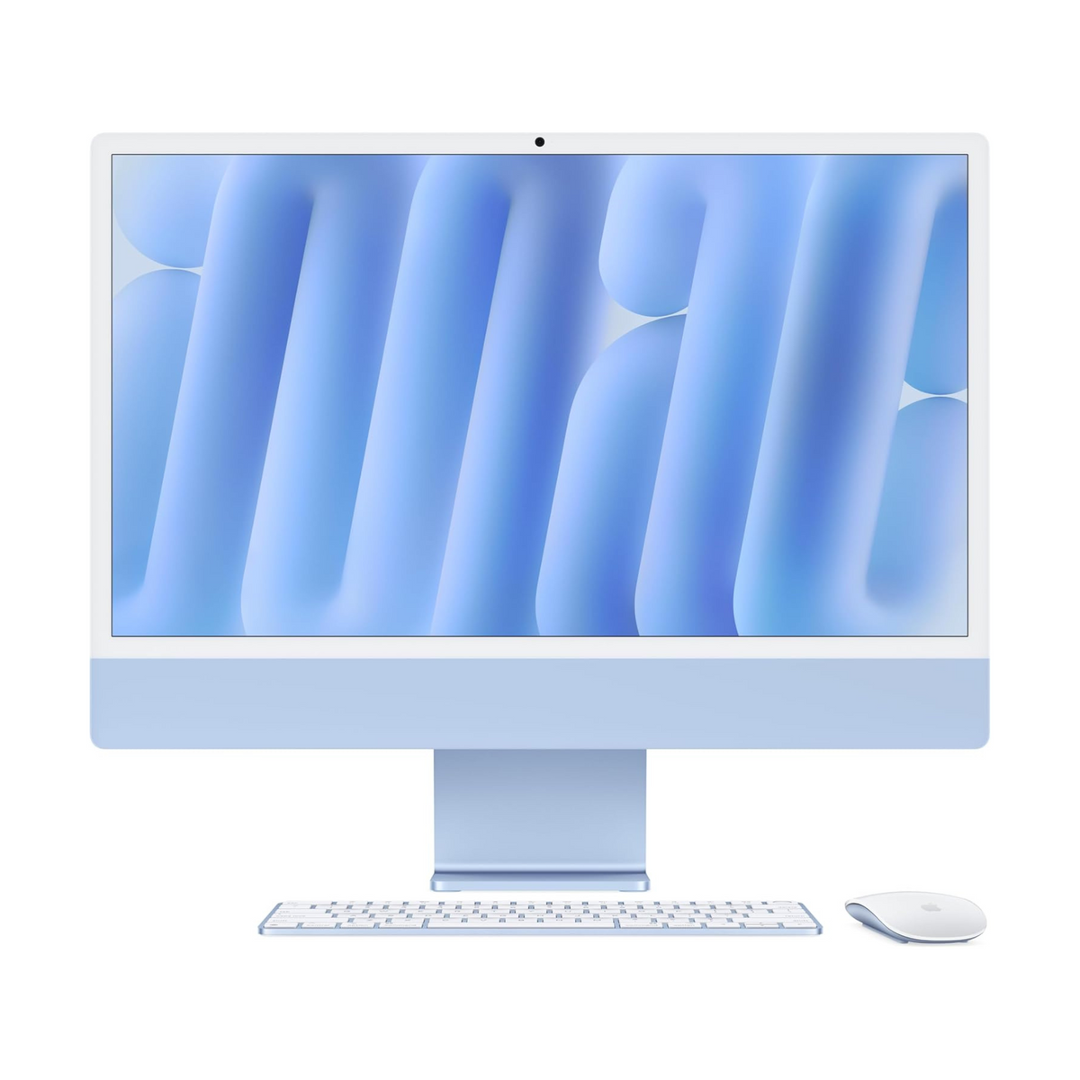 Apple 2024 iMac (24-inch, Apple M4 chip with 10-core CPU and 10-core GPU, 24GB Unified Memory, 512GB) - Blue; Arabic/English