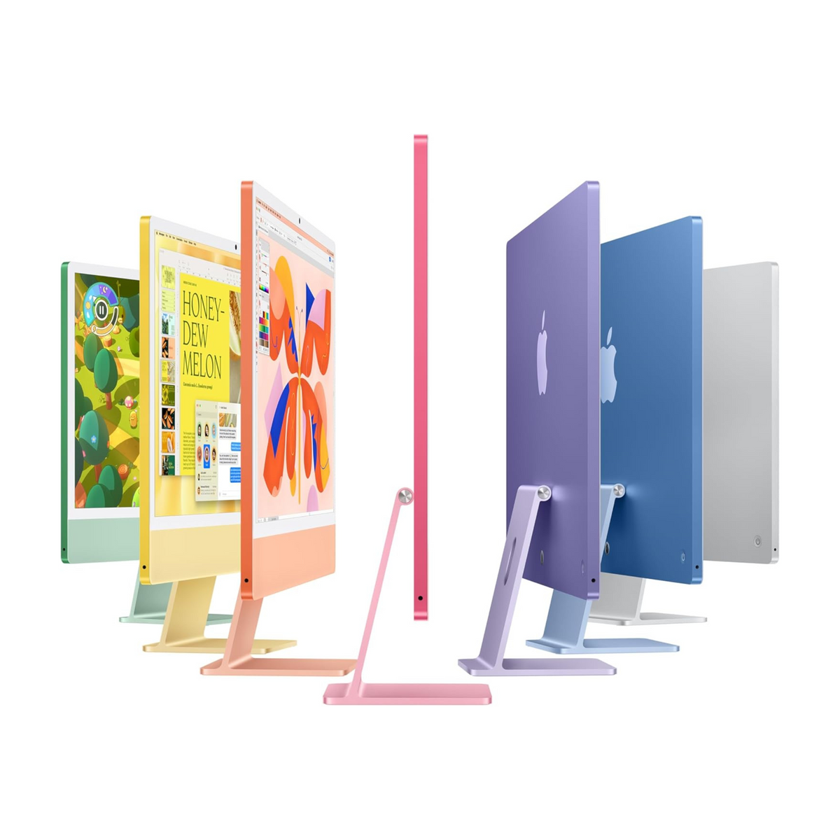 Apple 2024 iMac (24-inch, Apple M4 chip with 10-core CPU and 10-core GPU, 24GB Unified Memory, 512GB) - Blue; Arabic/English