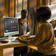 Apple 2024 iMac (24-inch, Apple M4 chip with 10-core CPU and 10-core GPU, 24GB Unified Memory, 512GB) - Blue; Arabic/English