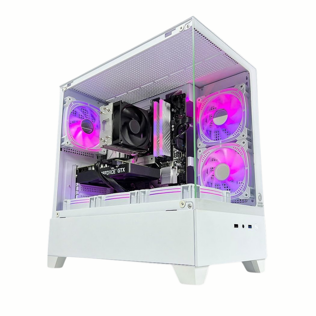 Game Sekret Nova Gaming PC - Intel Core i5-12400F | GPU OPT: RTX 3050 / RTX 3060 / RTX 4060 | 16GB D4 RAM | 1TB NVMe SSD | Air Cooler | 650W 80+ PSU | H610 MOBO | WiFi/BT/Win11 Pro | Desktop Computer